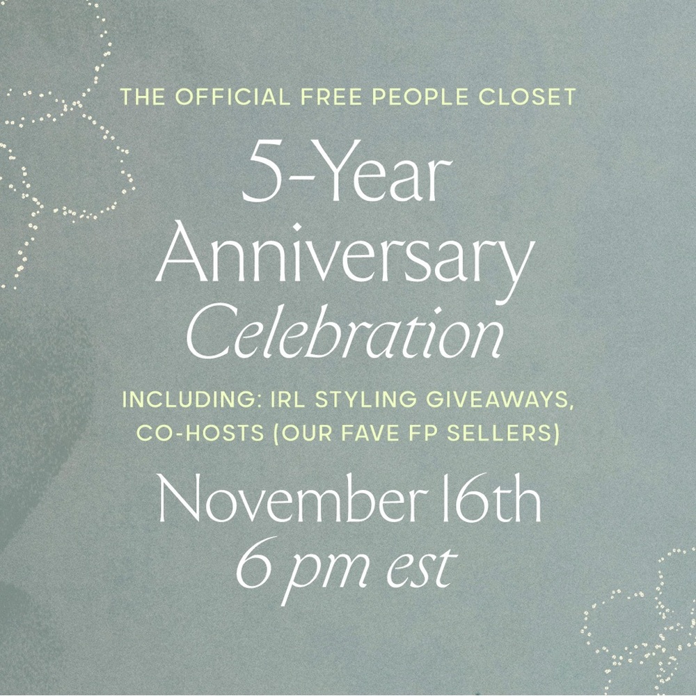 Free People Poshmark 5th Anniversary Live Show!